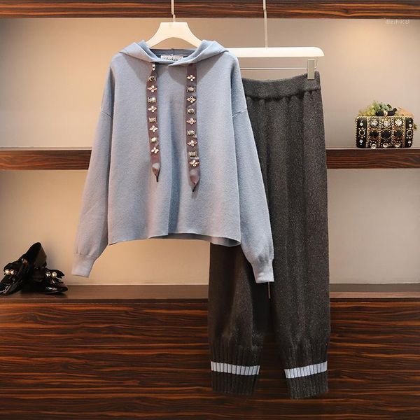 chic tracksuit women's casual hooded sweatshirt suit 2019 fall winter beaded hooded and knitted pants two piece leisure set1, White
chic tracksuit women's casual hooded sweatshirt suit 2019 fall winter beaded hooded and knitted pants two piece leisure set1, White
