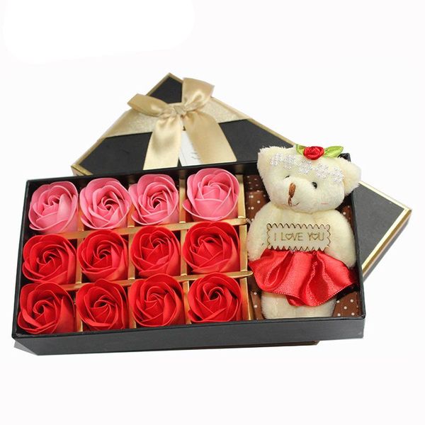 party favor affordable 1 box rose flower soap gift for bath - perfect valentine's day with a bear festival gifts
party favor affordable 1 box rose flower soap gift for bath - perfect valentine's day with a bear festival gifts