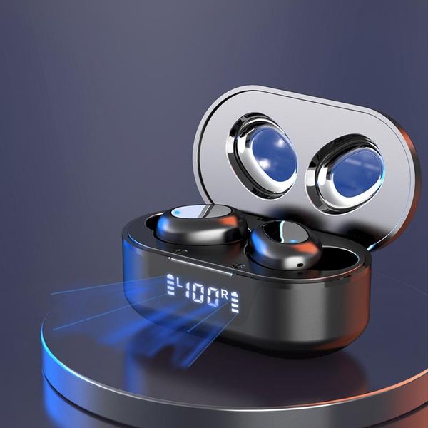 digital display bluetooth headset tw16 bluetooth headset, true wireless earbuds, tws stereo headset charging box