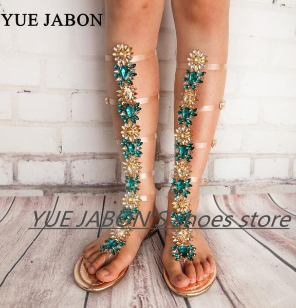 sandals est 2021 summer flats sandal gladiator green rhinestone knee high buckle strap woman boots bohemia style crystal beach shoes1, Black
sandals est 2021 summer flats sandal gladiator green rhinestone knee high buckle strap woman boots bohemia style crystal beach shoes1, Black