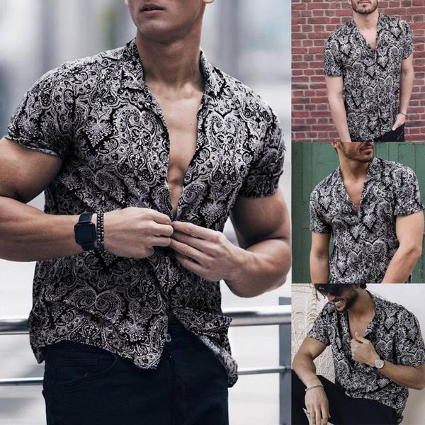 men's totem print shirt multicolor block chest pocket short sleeve round hem loose shirt 2020 camisas masculina black1, White;black
men's totem print shirt multicolor block chest pocket short sleeve round hem loose shirt 2020 camisas masculina black1, White;black