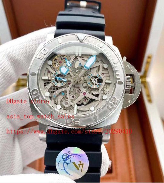 2021 latest version 2 style p 01108 multi-function automatic movement 47mm hollow out dial auto date pm mens watches no box, Slivery;brown
2021 latest version 2 style p 01108 multi-function automatic movement 47mm hollow out dial auto date pm mens watches no box, Slivery;brown