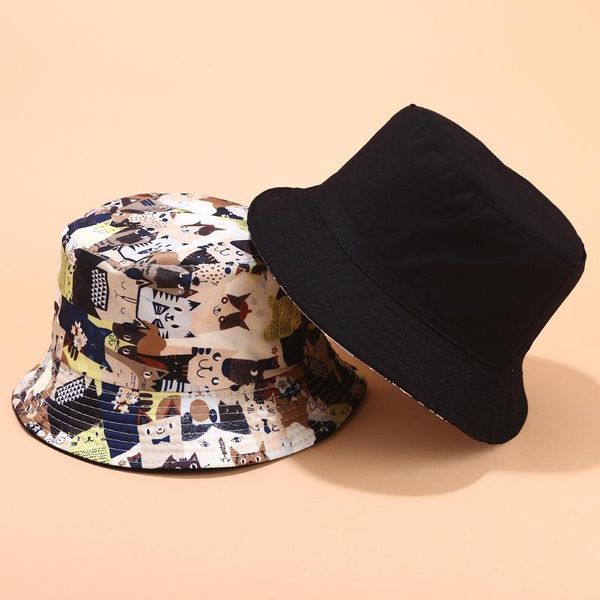 cloches 2021 cotton double sided cartoon graffiti bucket hat fisherman outdoor travel sun cap hats for men and women 10, Blue;gray
cloches 2021 cotton double sided cartoon graffiti bucket hat fisherman outdoor travel sun cap hats for men and women 10, Blue;gray