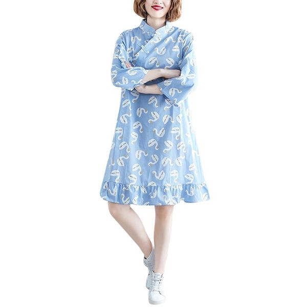 chinese style improved cheongsam literary retro loose and thin mid-length dress, Black;pink
chinese style improved cheongsam literary retro loose and thin mid-length dress, Black;pink