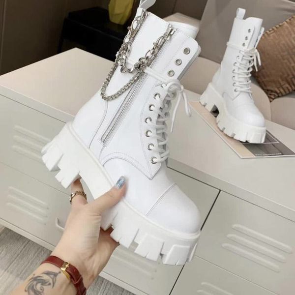 fashion women boots chunky heel lady boot chain attch boots mid-calf boots with box, Black
fashion women boots chunky heel lady boot chain attch boots mid-calf boots with box, Black
