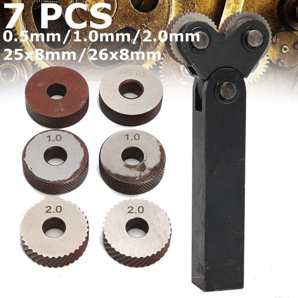 professional hand tool sets 7pcs steel knurling diagonal dual wheel linear knurl kit lathe cutter machine tools accessories 0.5mm/1mm/2mm pi
professional hand tool sets 7pcs steel knurling diagonal dual wheel linear knurl kit lathe cutter machine tools accessories 0.5mm/1mm/2mm pi