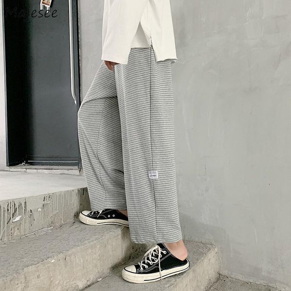 casual pants men gray plaid ankle-length straight korean-style leisure loose draped trouser simple all match oversize stylish bf, Black
casual pants men gray plaid ankle-length straight korean-style leisure loose draped trouser simple all match oversize stylish bf, Black