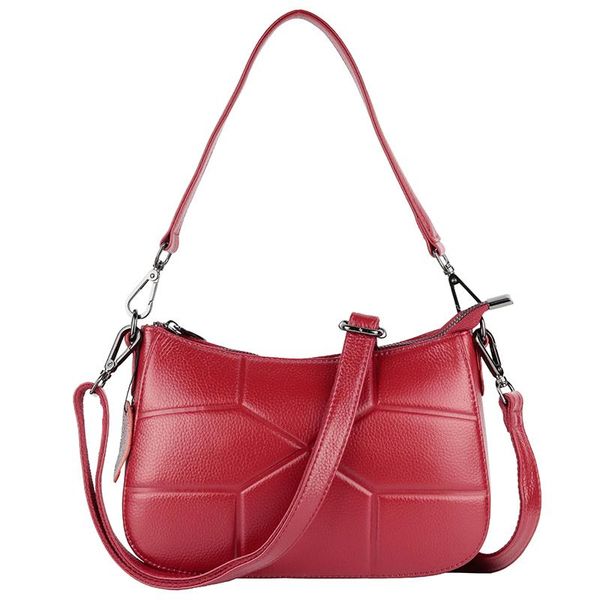 luxury 2020 genuine leather bags women real leather messenger bags fashion 2 straps plaid ladies shoulder handbags female purse