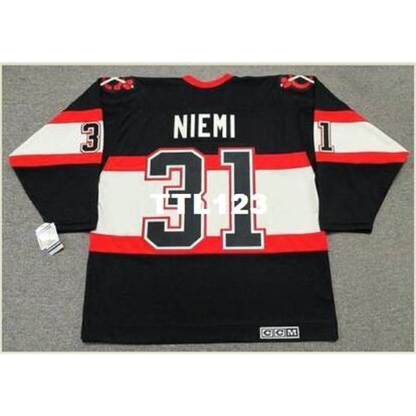 mens #31 antti niemi chicago blackhawks 1930's ccm vintage hockey jersey or custom any name or number retro jersey, Black
mens #31 antti niemi chicago blackhawks 1930's ccm vintage hockey jersey or custom any name or number retro jersey, Black