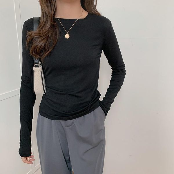 spring women o-neck long sleeve bottoming modal t-shirts tee girls solid slim thin undershirts tees t shirts female, White
spring women o-neck long sleeve bottoming modal t-shirts tee girls solid slim thin undershirts tees t shirts female, White