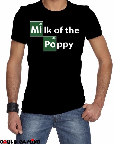 new summer fashion milk of the poppy t-shirt chemistry nerdy new tee shirt sport hooded sweatshirt hoodie