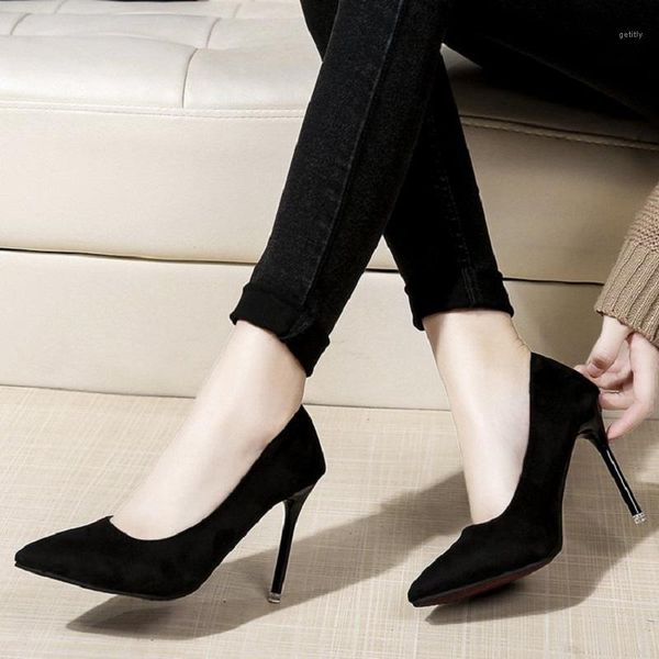 high-heeled shoes female 2021 spring new fine with pointed single shoes shallow mouth wild black suede professional work1
high-heeled shoes female 2021 spring new fine with pointed single shoes shallow mouth wild black suede professional work1