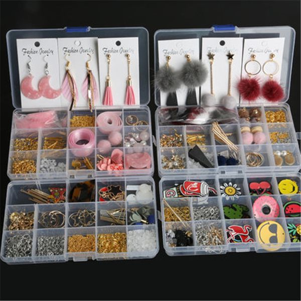 15 grid tassel/pendants/wood beads/pompom fur ball hooks clasps findings box for diy handmade earring making jewelry, Silver
15 grid tassel/pendants/wood beads/pompom fur ball hooks clasps findings box for diy handmade earring making jewelry, Silver