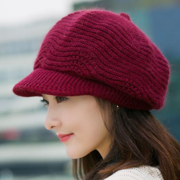 berets h7697 women beret hat female autumn winter warm thick knitted cap girl fashion korean pure color casual simple hats, Blue;gray
berets h7697 women beret hat female autumn winter warm thick knitted cap girl fashion korean pure color casual simple hats, Blue;gray