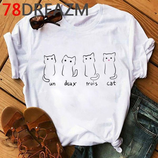 funny cat t shirt women 2020 summer kawaii kittens t-shirt plus size korean style clothing cute hip hop female, White
funny cat t shirt women 2020 summer kawaii kittens t-shirt plus size korean style clothing cute hip hop female, White