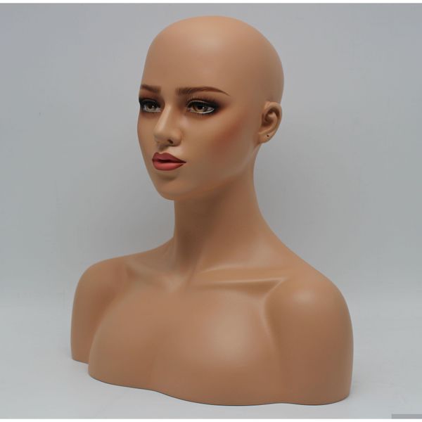 female realistic mannequin head sale for wig hast qylckl lipper, White
female realistic mannequin head sale for wig hast qylckl lipper, White