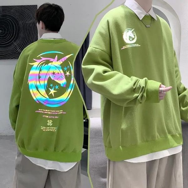 a jian's independent unicorn colorful reflective round collar sweater perfect campus lovers youth fashion pullover autumn
a jian's independent unicorn colorful reflective round collar sweater perfect campus lovers youth fashion pullover autumn