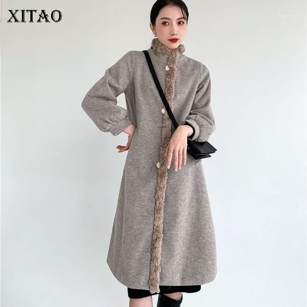 xitao pockets single breasted solid blend women 2020 winter casual fashion new style temperament all match women clothes dzl24341, Black
xitao pockets single breasted solid blend women 2020 winter casual fashion new style temperament all match women clothes dzl24341, Black