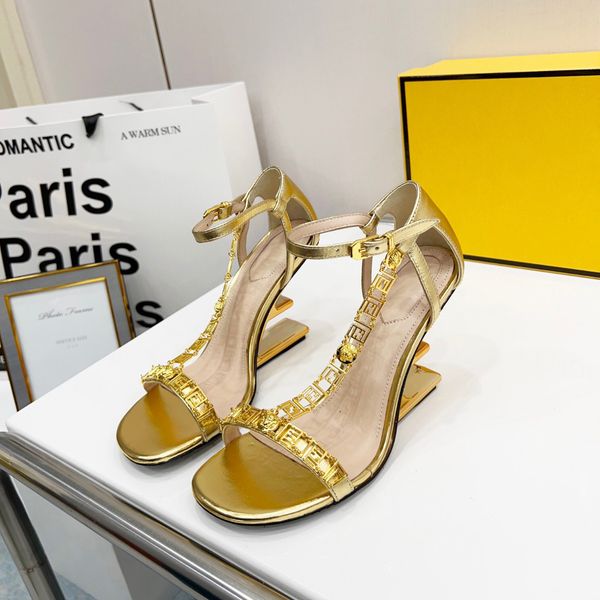 gold v sculpted high-heeled sandals medusa aevitas metallic high heels open toes ankle-strap genuine leather sandal for women luxury designe, Black 
gold v sculpted high-heeled sandals medusa aevitas metallic high heels open toes ankle-strap genuine leather sandal for women luxury designe, Black