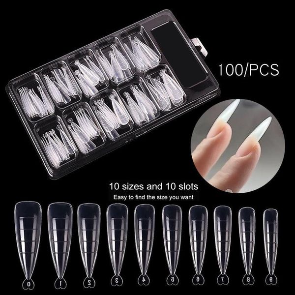 false nails 100pcs extension mold tips gel x nail art tools for manicure quick potherapy crystal design tool, Red;gold 
false nails 100pcs extension mold tips gel x nail art tools for manicure quick potherapy crystal design tool, Red;gold