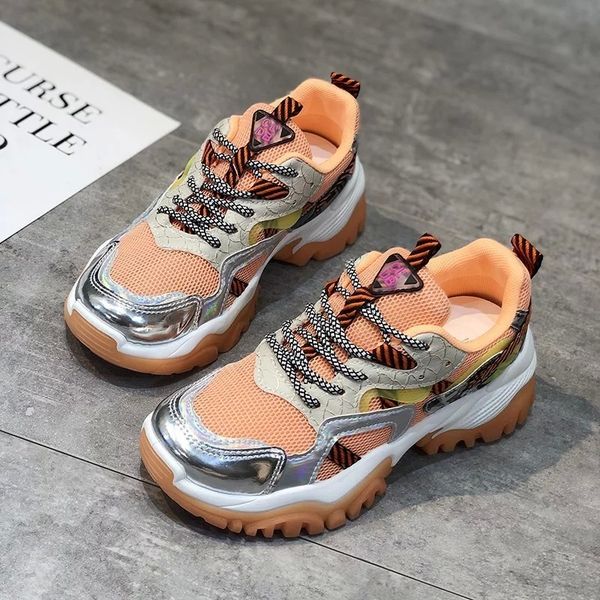 2021 women's chunky sneakers fashion spring women platform shoes lace up mesh casual woman shoes dad female trainers #cy9j, Black
2021 women's chunky sneakers fashion spring women platform shoes lace up mesh casual woman shoes dad female trainers #cy9j, Black