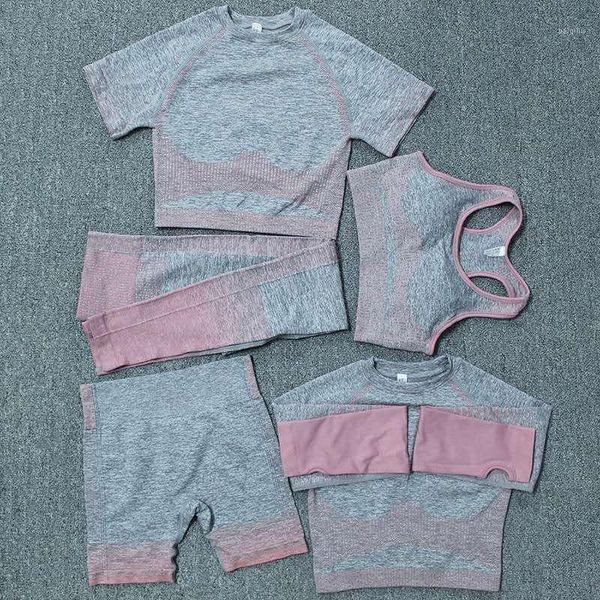 5pcs yoga set women sport clothing crop seamless workout yoga leggings & shorts jogging outfits fitness suits gym1, White;red
5pcs yoga set women sport clothing crop seamless workout yoga leggings & shorts jogging outfits fitness suits gym1, White;red