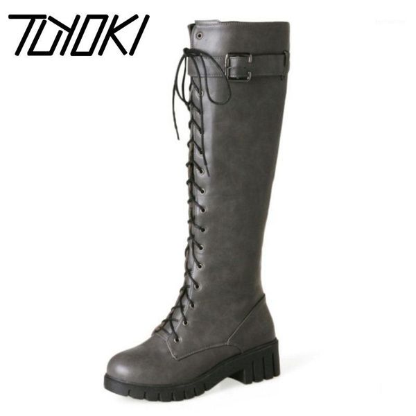 boots tuyoki women buckle platform warm winter woman shoes cross strap fashion knee high botas footwear size 34-431, Black
boots tuyoki women buckle platform warm winter woman shoes cross strap fashion knee high botas footwear size 34-431, Black
