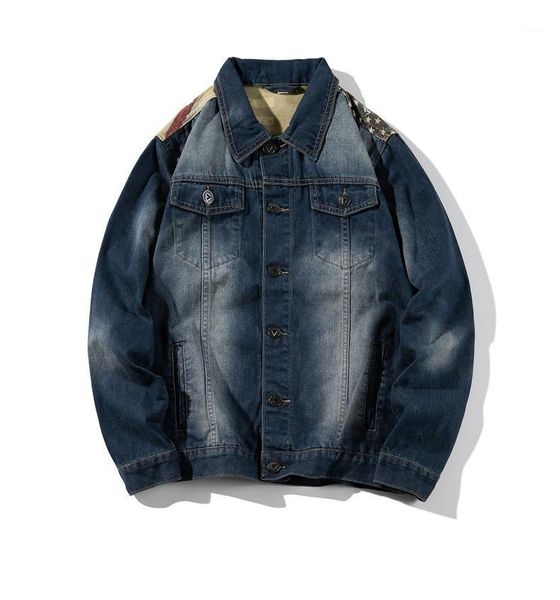 men's jean jacket streetwear hip hop flight jackets denim jacket men brand retro denim coats fashion men1, Black;brown
men's jean jacket streetwear hip hop flight jackets denim jacket men brand retro denim coats fashion men1, Black;brown