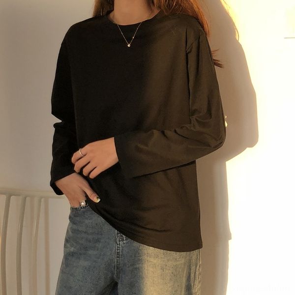 white t-shirt women's korean version of loose long sleeve with bottom autumn and winter coat coat thin spring and autumn versatile szbx
white t-shirt women's korean version of loose long sleeve with bottom autumn and winter coat coat thin spring and autumn versatile szbx