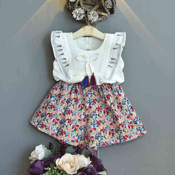 gooporson summer cute little girls clothes fashion korean bow tie tassels embroidery flying sleeve shirt&flower shorts outfits g220310, White
gooporson summer cute little girls clothes fashion korean bow tie tassels embroidery flying sleeve shirt&flower shorts outfits g220310, White