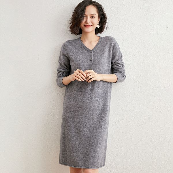 2021 quality high female dress 100% pure cashmere goat knitting wire jumpers warm autumn plus ladies'dresses sivs, Black;gray
2021 quality high female dress 100% pure cashmere goat knitting wire jumpers warm autumn plus ladies'dresses sivs, Black;gray