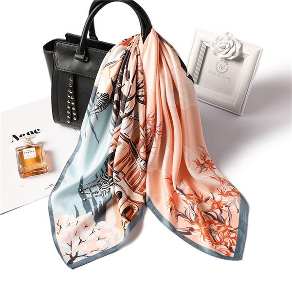 scarves 2021 summer square scarf silk feeling hair flora luxury scarfs for women office neckerchief hijab bag foulard headband, Blue;gray
scarves 2021 summer square scarf silk feeling hair flora luxury scarfs for women office neckerchief hijab bag foulard headband, Blue;gray