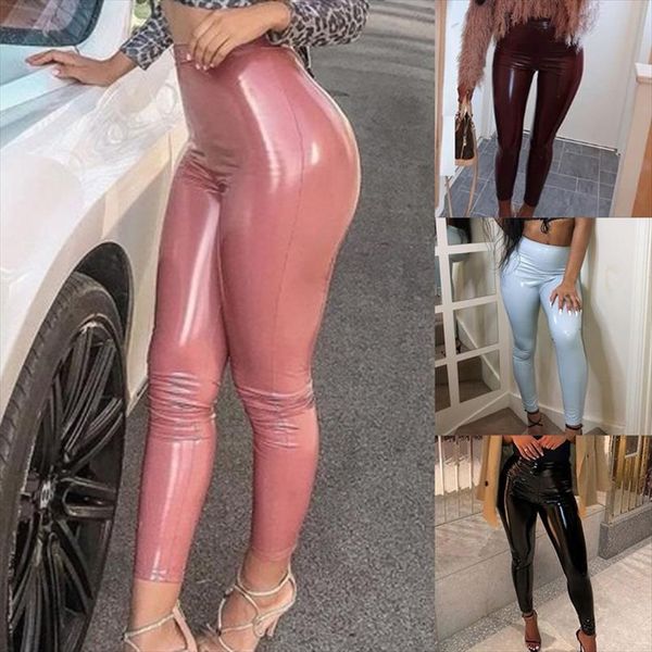 women pu leather legging pants skinny high elastic high waist ladies legging slim fitness faux leather, Black
women pu leather legging pants skinny high elastic high waist ladies legging slim fitness faux leather, Black