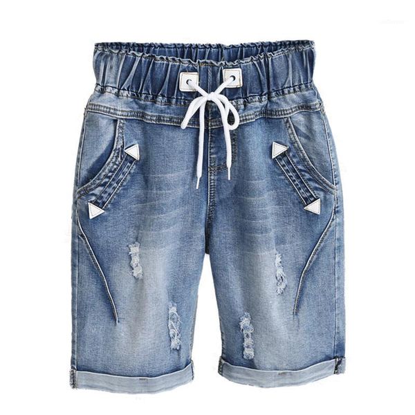 plus size 4xl 5xl capris lace up denim jeans woman summer midi harem pants trousers women stretch ripped jeans for women c32001, Blue
plus size 4xl 5xl capris lace up denim jeans woman summer midi harem pants trousers women stretch ripped jeans for women c32001, Blue