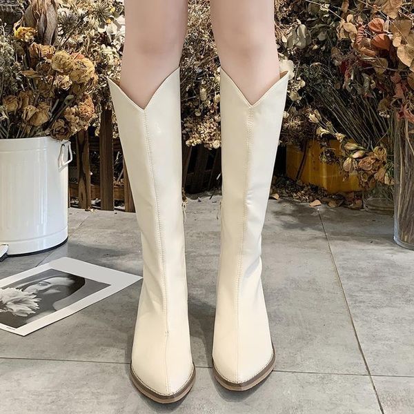 boots fashion pointed toe western knee high women black beige low heel cowboy long woman pu leather botas mujer1
boots fashion pointed toe western knee high women black beige low heel cowboy long woman pu leather botas mujer1