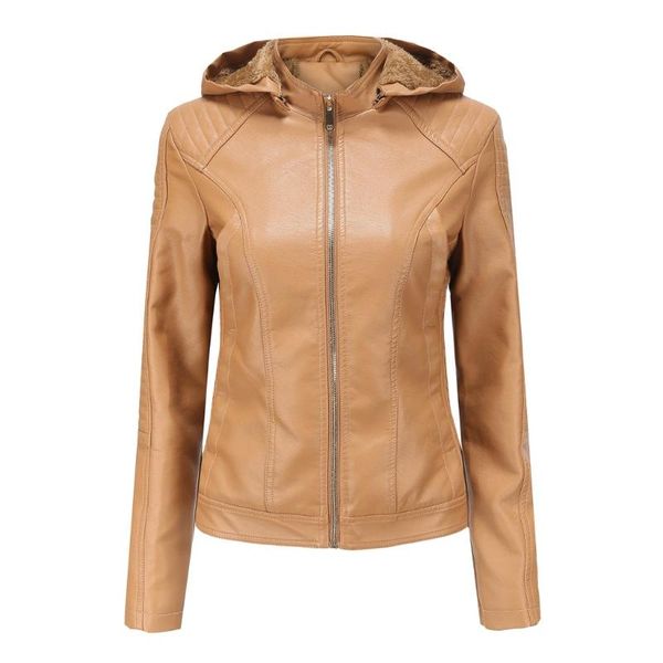 women's leather & faux 63 fashion temperament jacket 2021 autumn trend pu large size short, Black
women's leather & faux 63 fashion temperament jacket 2021 autumn trend pu large size short, Black