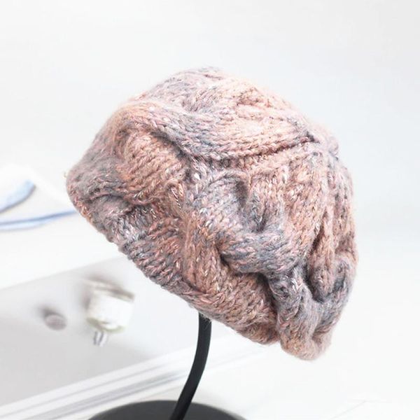 berets winter handmade chunky striped beret cap women casual woolen knitted crochet artist hat pumpkin gorros basha001, Blue;gray
berets winter handmade chunky striped beret cap women casual woolen knitted crochet artist hat pumpkin gorros basha001, Blue;gray