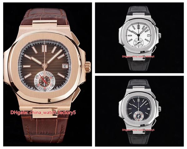 6 style mens watch 40.5mm nautilus 5980/1r-001 leather bands chronograph workin cal.ch 28-520 c movement mechanical automatic men's wat, Slivery;brown
6 style mens watch 40.5mm nautilus 5980/1r-001 leather bands chronograph workin cal.ch 28-520 c movement mechanical automatic men's wat, Slivery;brown