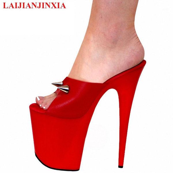 slippers laijianjinxia luxury party shoes 23 cm high heels riveted nightclub high-heeled pole dancing shoes1, Black
slippers laijianjinxia luxury party shoes 23 cm high heels riveted nightclub high-heeled pole dancing shoes1, Black
