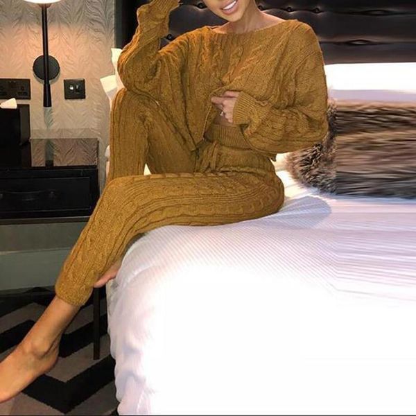 women's tracksuits women autumn winter knitted two pieces outfit long sleeve sweater jumpers pants sweatpants joggers sport suit outfit, Gray
women's tracksuits women autumn winter knitted two pieces outfit long sleeve sweater jumpers pants sweatpants joggers sport suit outfit, Gray
