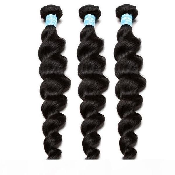 loose wave brazilian virgin hair weave bundles honey queen hair products human hair extensions natural color, Black
loose wave brazilian virgin hair weave bundles honey queen hair products human hair extensions natural color, Black