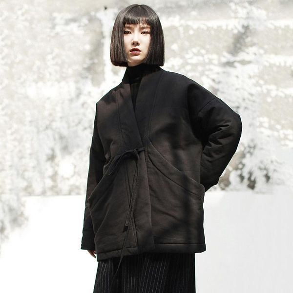 loose plus size parka feminina clothes jacket women retro streetwear slim black fashion belt pocket cotton winter coat long b6661
loose plus size parka feminina clothes jacket women retro streetwear slim black fashion belt pocket cotton winter coat long b6661
