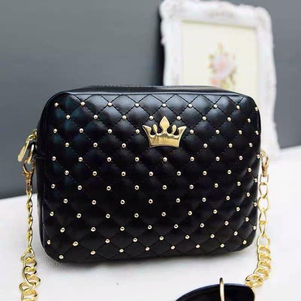 fashion handbag with crown mini rivet shoulder bag women messenger bag 2020 small women
fashion handbag with crown mini rivet shoulder bag women messenger bag 2020 small women