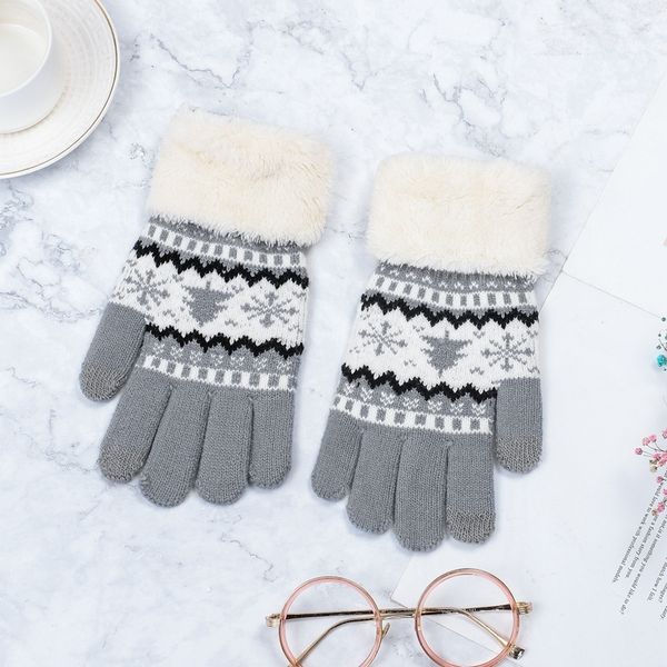 knitted women winter full finger mittens female vintage christmas tree snow thicken touch screen ladies gloves warm luvas, Blue;gray
knitted women winter full finger mittens female vintage christmas tree snow thicken touch screen ladies gloves warm luvas, Blue;gray