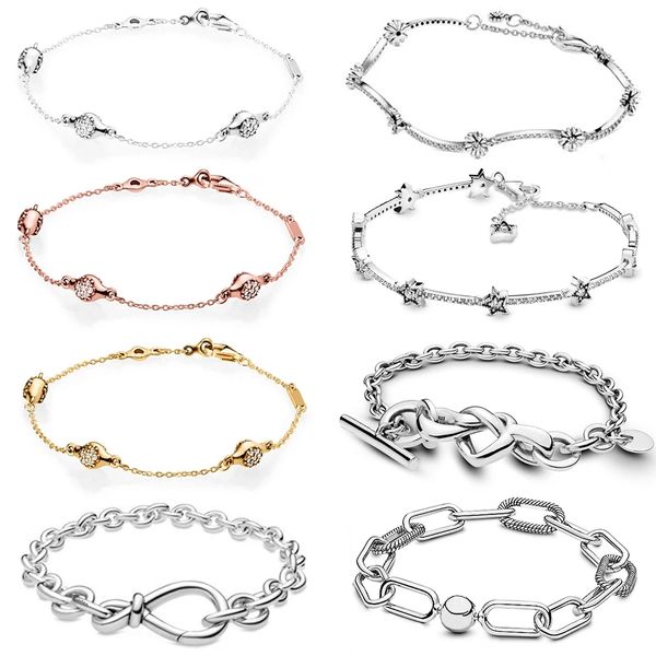 2021 new 100% 925 sterling silver knotted heart chunky infinity knot chain bracelet fit women original fashion jewelry gift, Black
2021 new 100% 925 sterling silver knotted heart chunky infinity knot chain bracelet fit women original fashion jewelry gift, Black