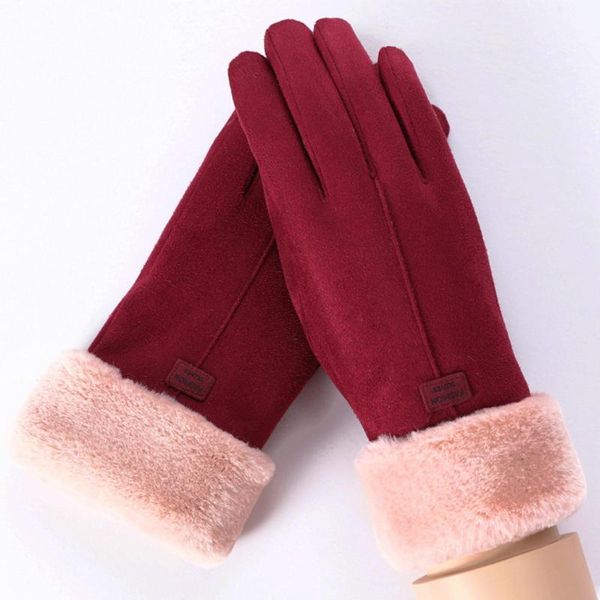 five fingers gloves women autumn winter full finger touch screen suede plush liner thick warm, Blue;gray
five fingers gloves women autumn winter full finger touch screen suede plush liner thick warm, Blue;gray
