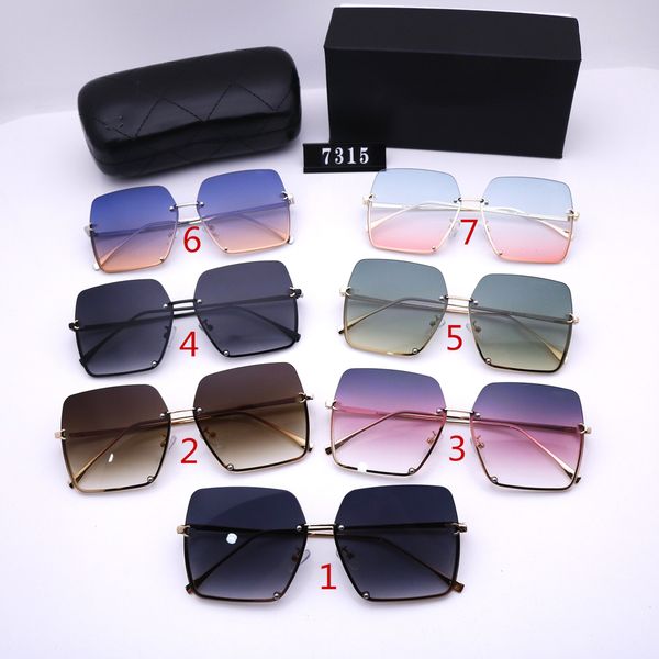 seven colors fashion men and women large square half frame sunglasses luxurys designers sunglasses driving glasses with box7315, White;black
seven colors fashion men and women large square half frame sunglasses luxurys designers sunglasses driving glasses with box7315, White;black
