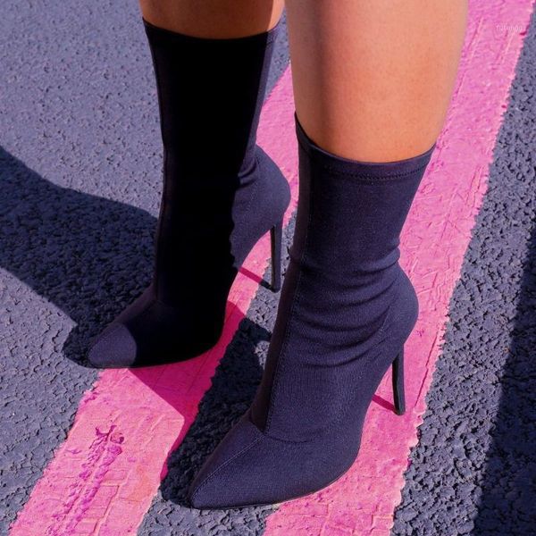 2021 winter fashion women boots beige pointed toe elastic ankle boots heels shoes autumn winter female socks1, Black
2021 winter fashion women boots beige pointed toe elastic ankle boots heels shoes autumn winter female socks1, Black