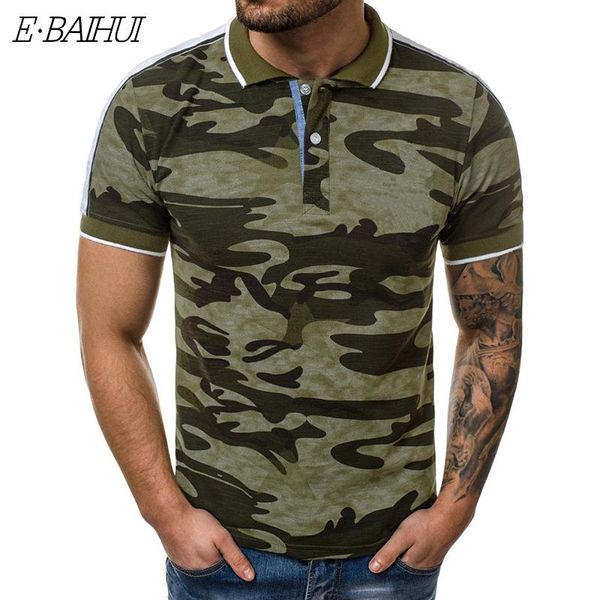 men's polos e-baihui casual loose shirt 3d digital printing camouflage short-sleeved t-shirt european code lapel fashion, White;black
men's polos e-baihui casual loose shirt 3d digital printing camouflage short-sleeved t-shirt european code lapel fashion, White;black