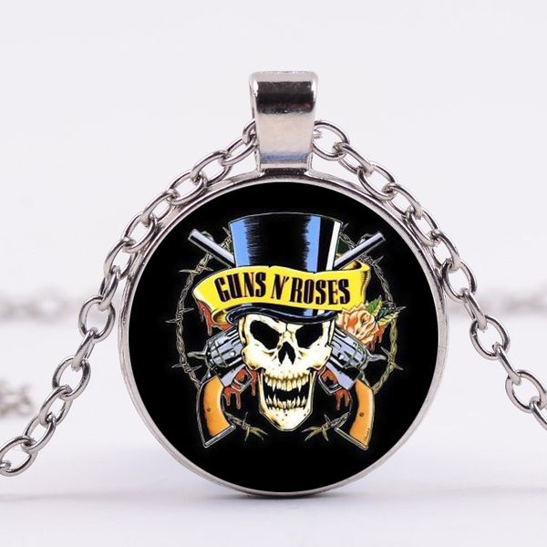 guns n roses rock band necklace steampunk music band symbol glass crystal pendant long necklaces for fans souvenirs, Silver
guns n roses rock band necklace steampunk music band symbol glass crystal pendant long necklaces for fans souvenirs, Silver